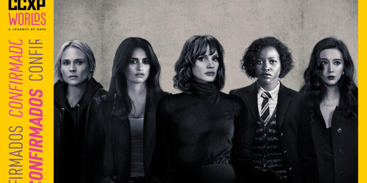 Jessica Chastain, Penélope Cruz e Fan Bingbing na CCXP Worlds