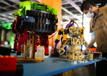 Destaques da área gratuita da 14ª edição da Campus Party Brasil, em São Paulo