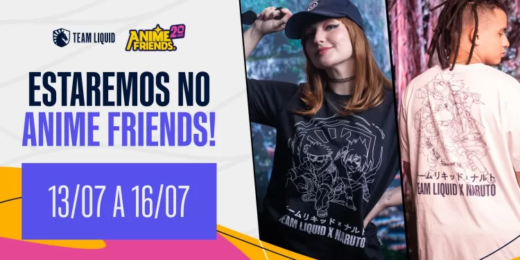 Team Liquid leva ao Anime Friends 2023 seu esquadrão de talentos e uma loja com produtos exclusivos