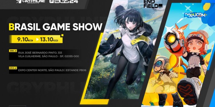 Gryphline desembarca na BGS 2024 com prévias exclusivas de Arknights: Endfield e Popucom!