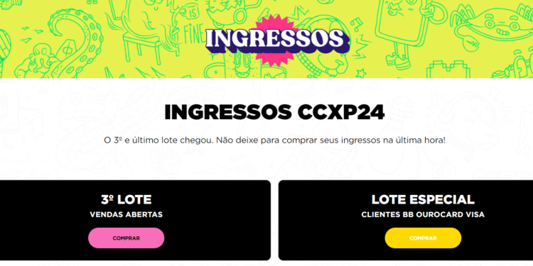 CCXP24: Sábado esgotou, mas a galáxia pop ainda te espera!